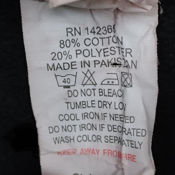 Naruto Shippuden Akatsuki Anime Hoodie Size Large Black with Red Graphics - Picture 6 of 7